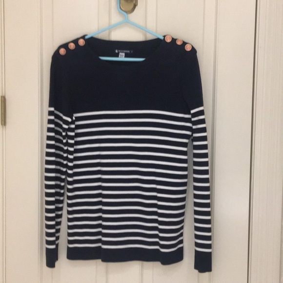 Petit Bateau Sweaters - Petit Bateau striped sweater with gold buttons.